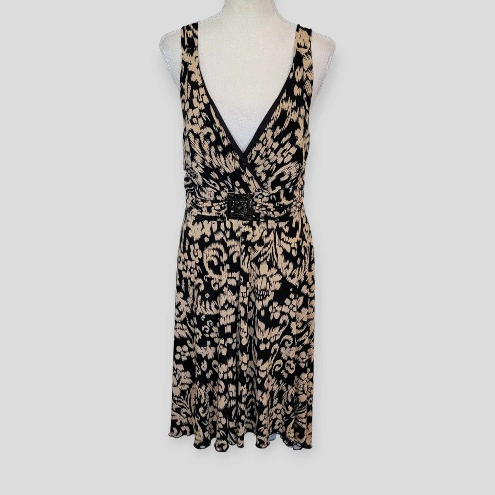 EN FOCUS Sleeveless Neckline  Halter Pullover Knee Length Dress  Womens 12